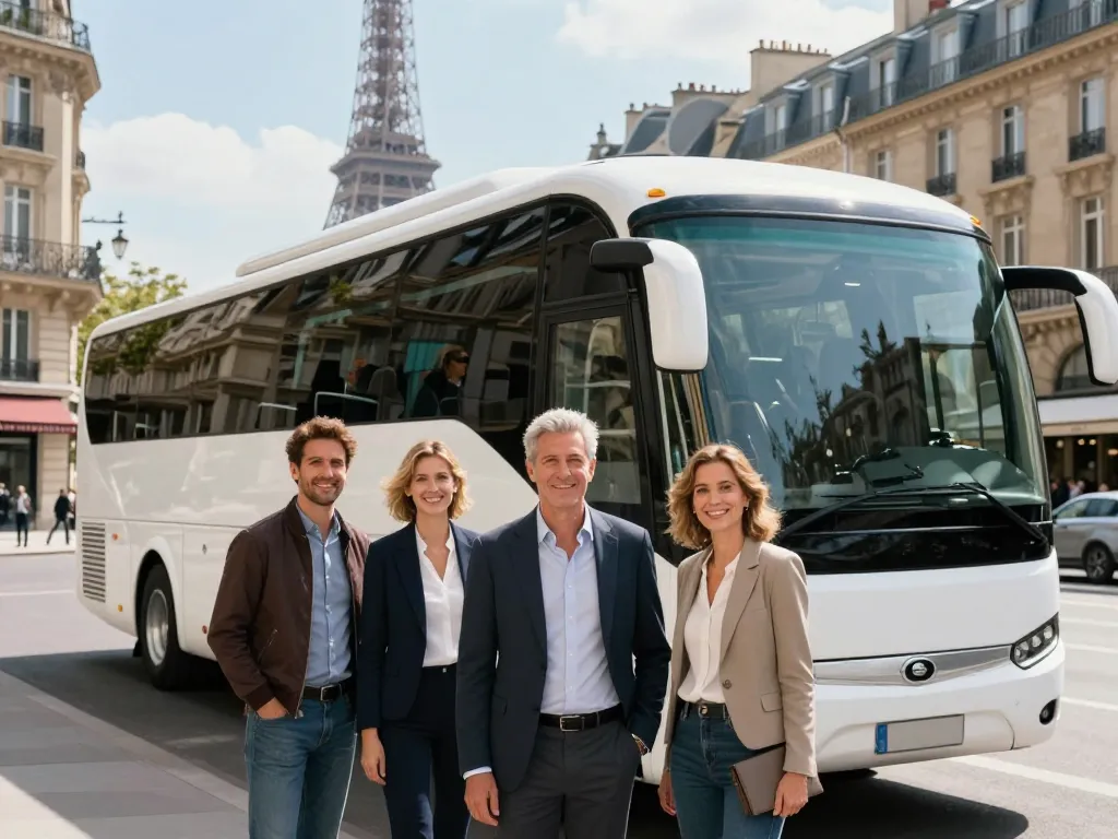 Autocar de tourisme à Paris