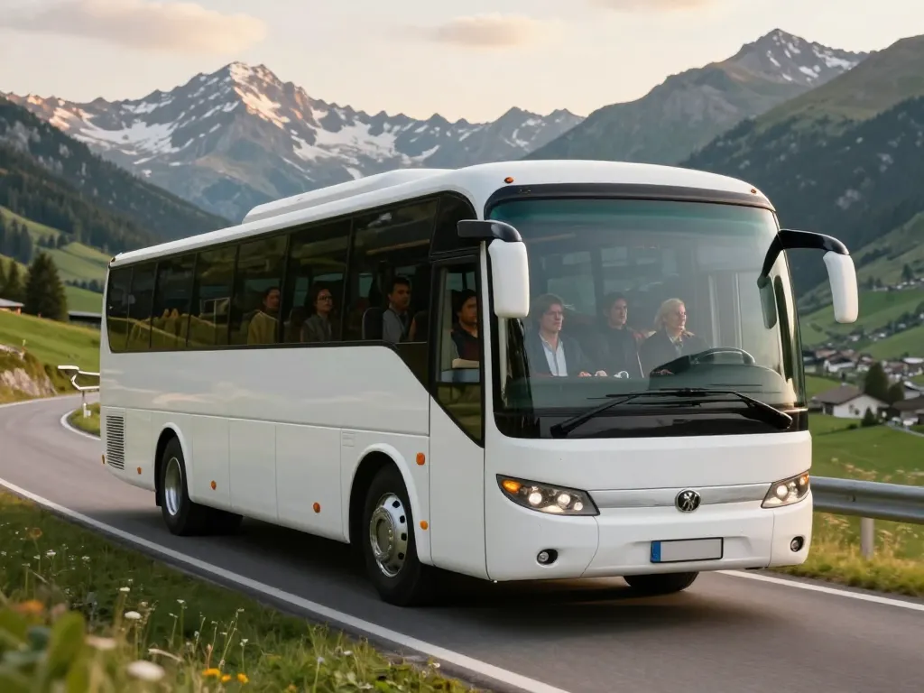 Autocar de grand tourisme sur la route