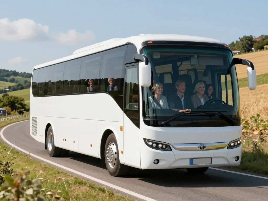 Autocar de tourisme sur la route