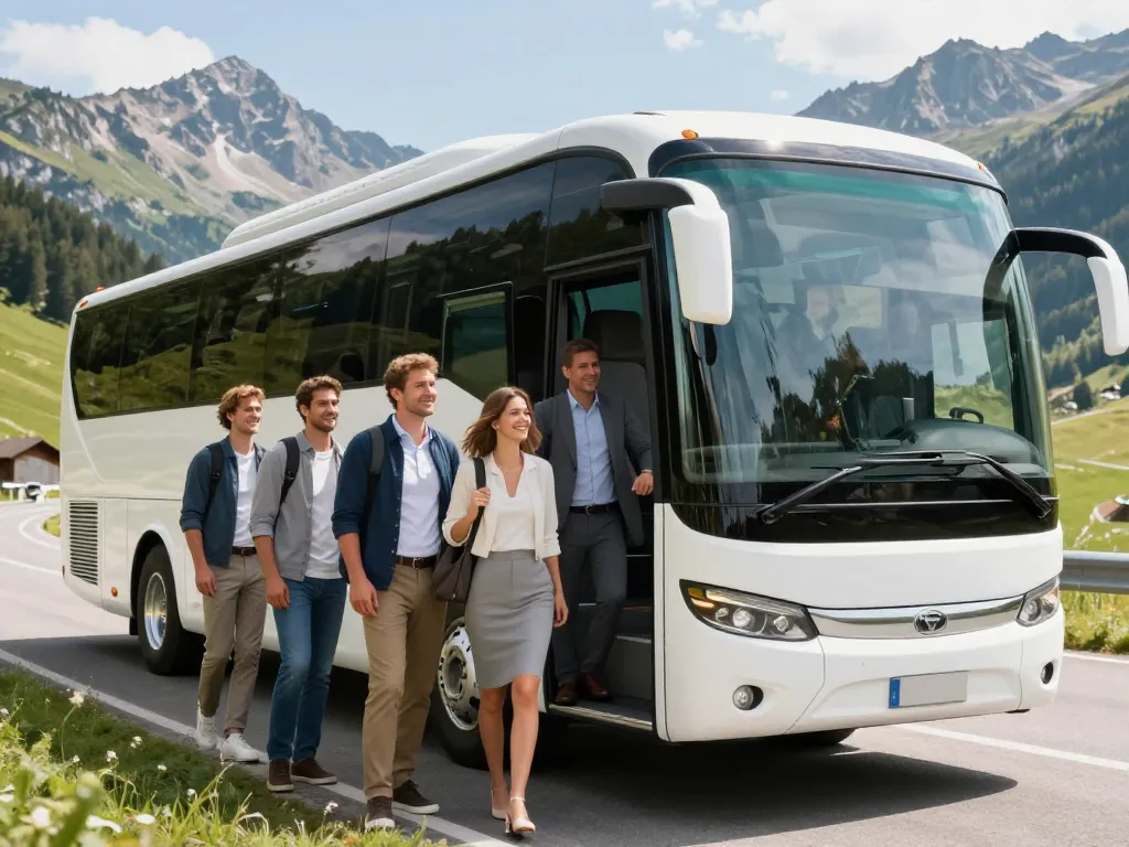 Autocar de tourisme moderne