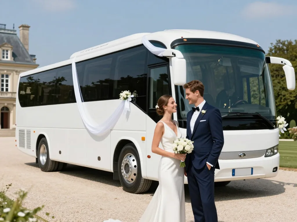 Autocar de luxe pour mariage
