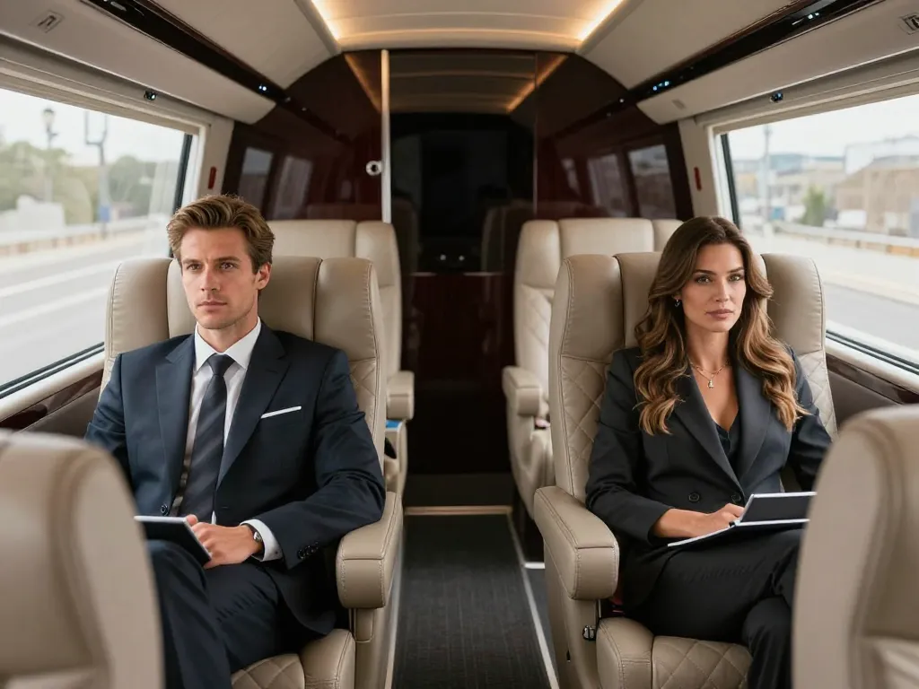 Intérieur autocar cuir